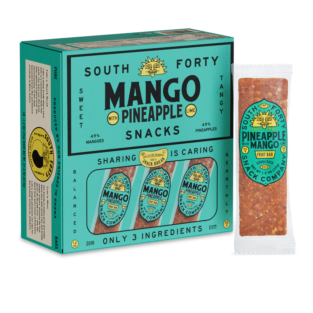 Mango Pineapple Lime Fruit Bars 18-Pack – South 40 Snacks