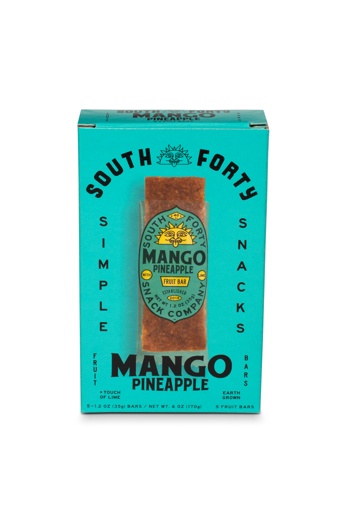 Mango Pineapple Lime Fruit Bars 5-Pack