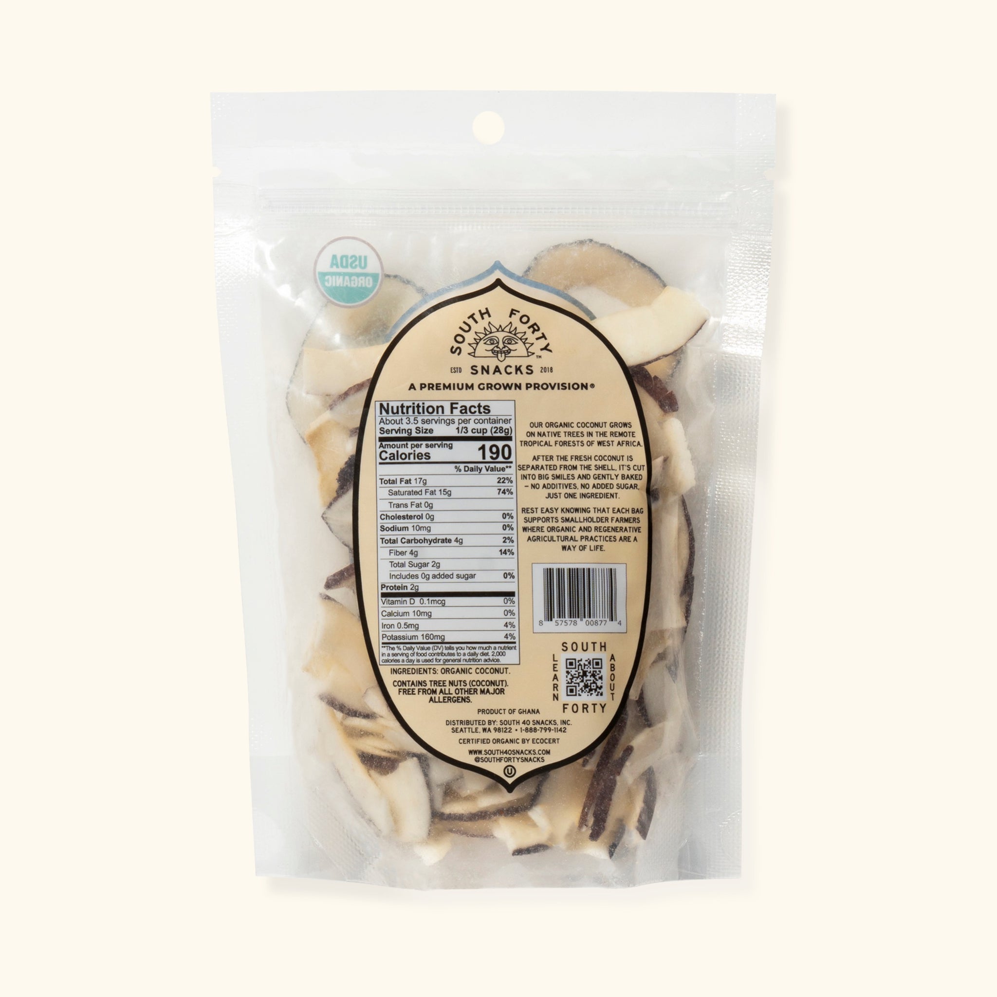 Organic Coconut Chips | 4 Bags