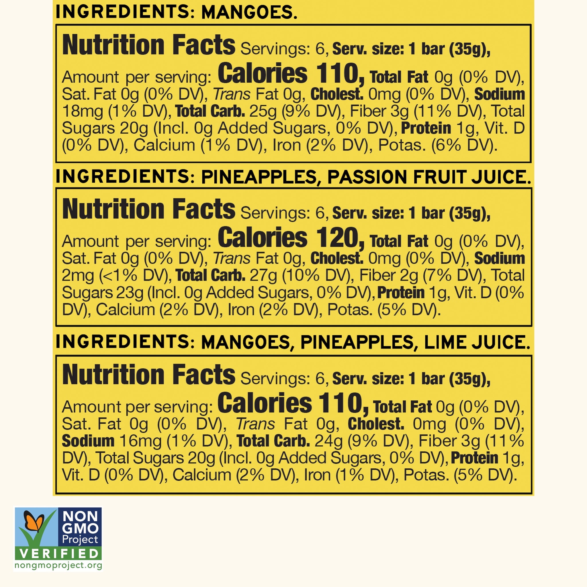 Fruit  Bar Variety 18-Pack | Mix of Three
