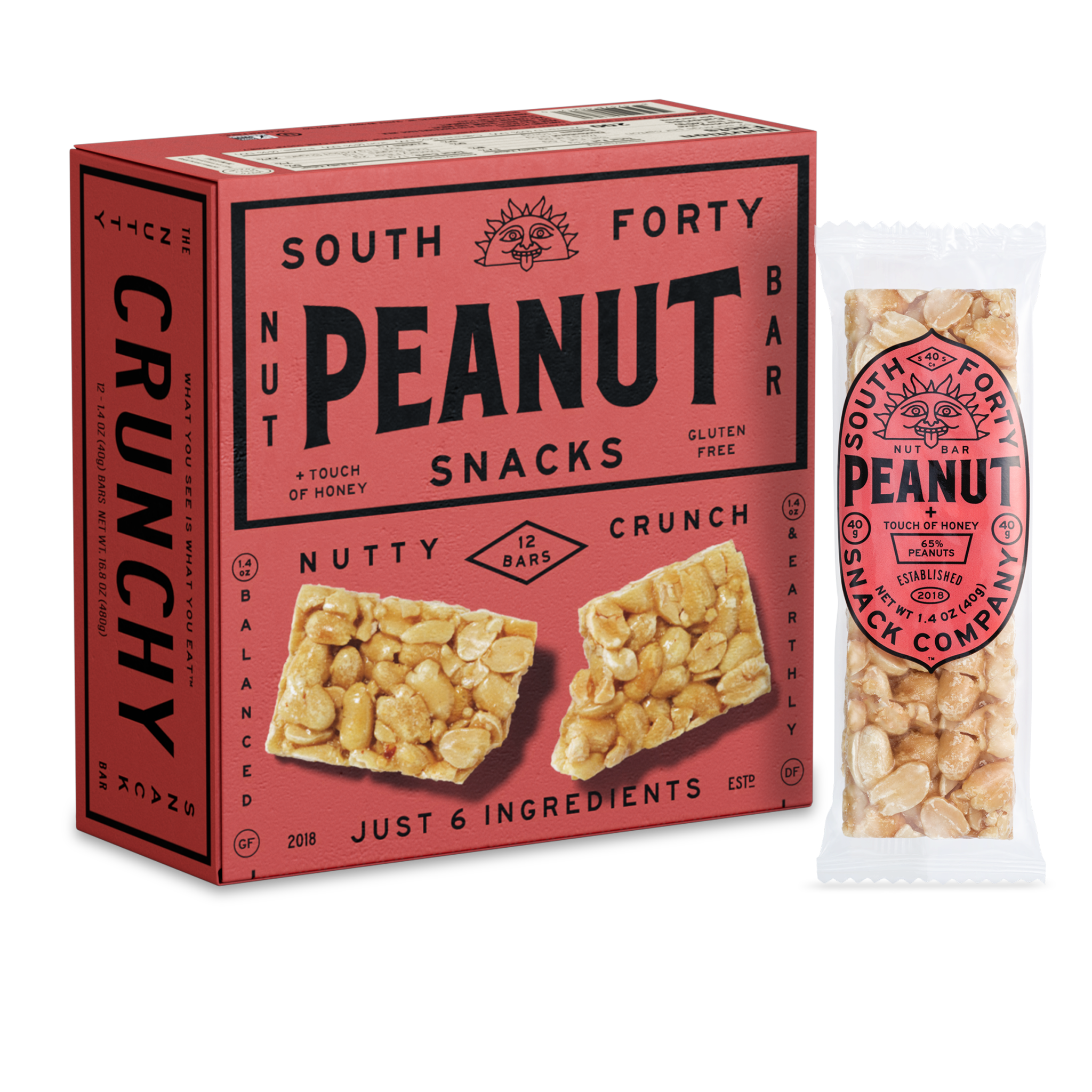 Peanut 12-Pack – South 40 Snacks