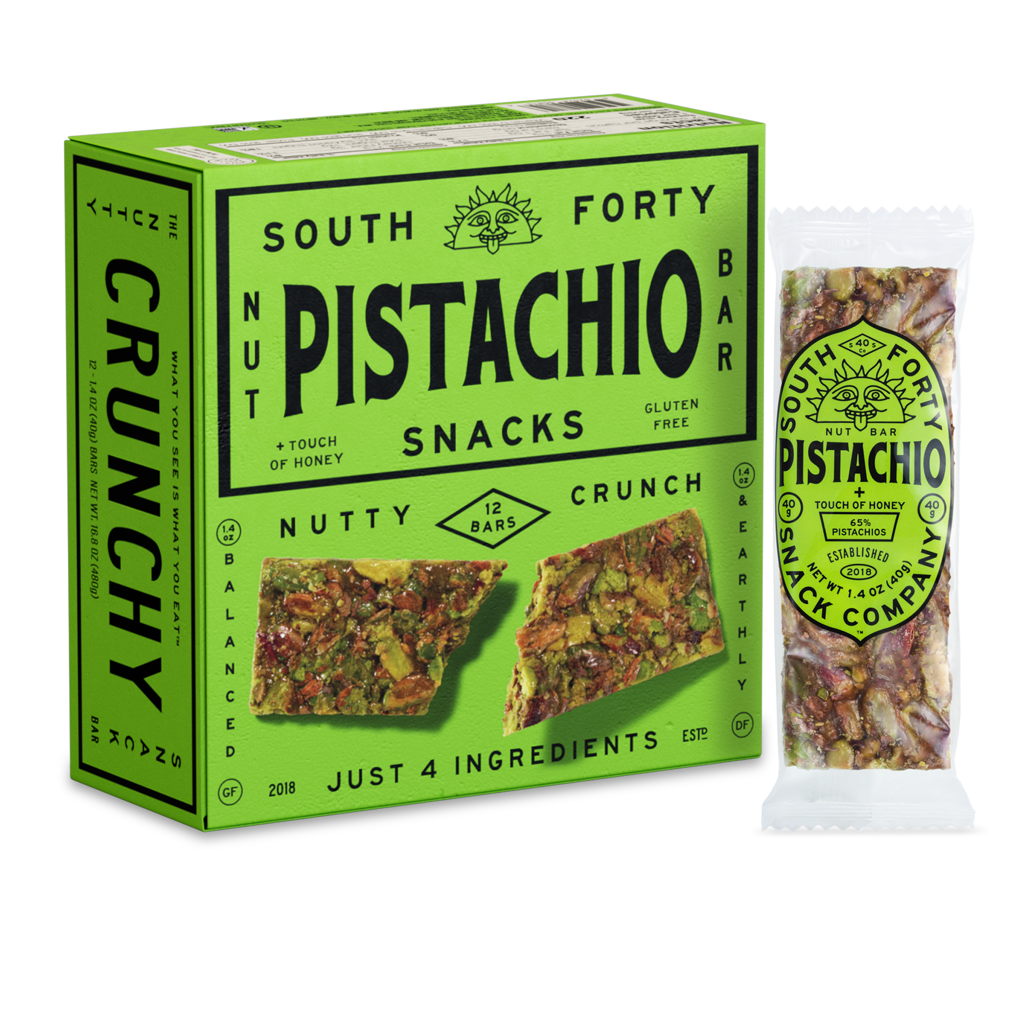 Pistachio 12-Pack – South 40 Snacks