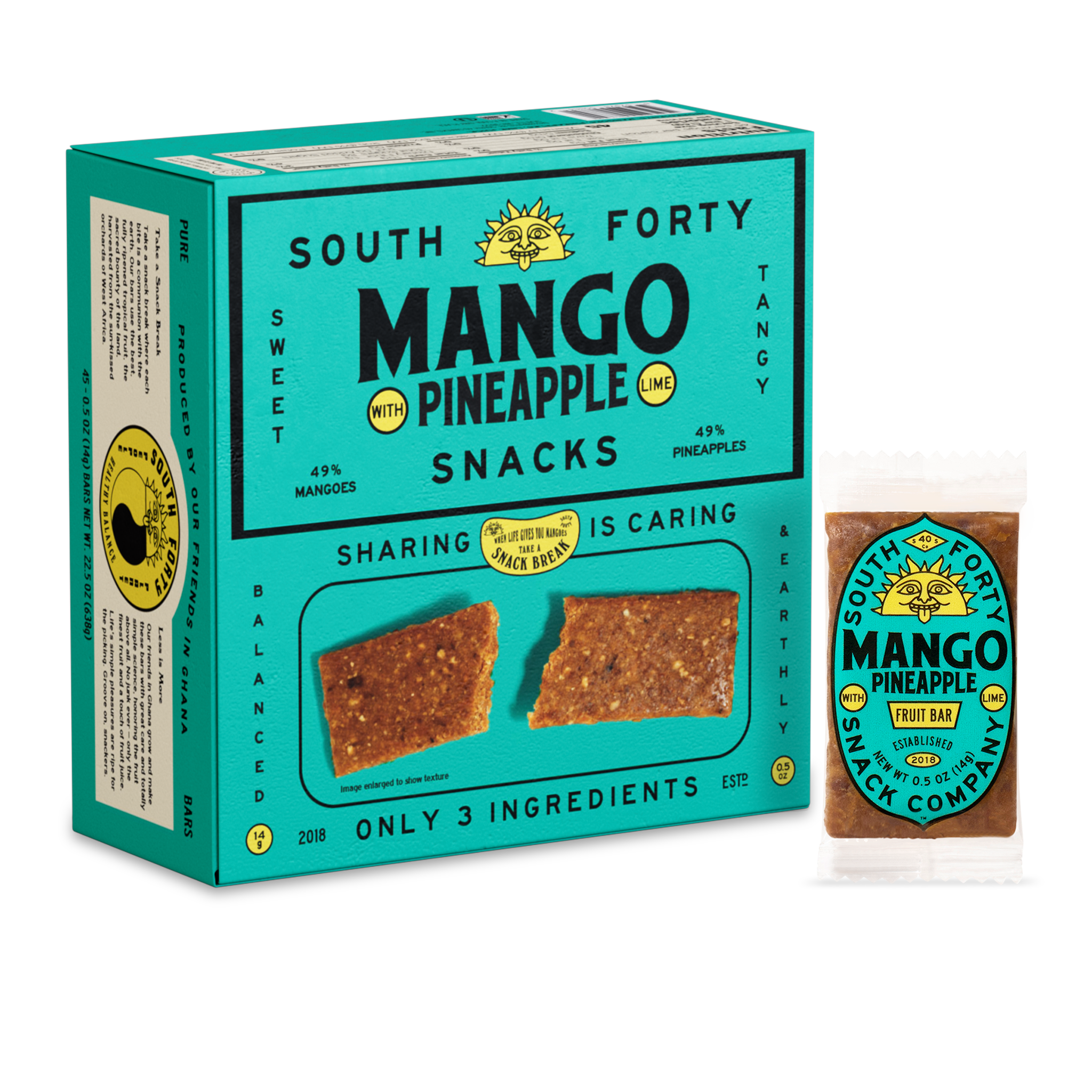 Mini Mango Pineapple Lime Bar 45-Pack
