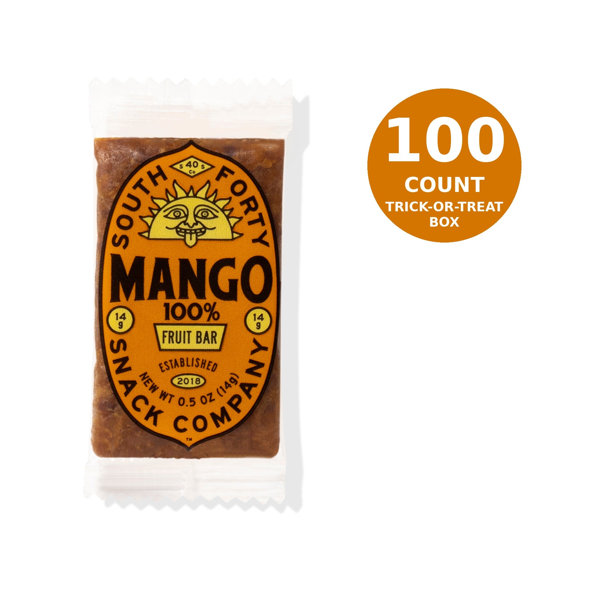 Mini Mango Bar 100-Pack, Trick-or-Treat Box – South 40 Snacks